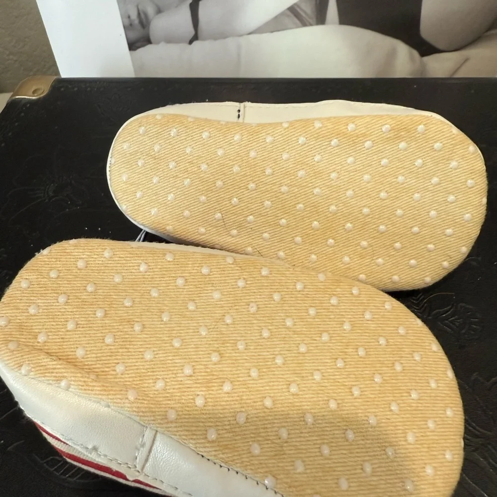 FWP Old Navy Blue and White Canvas Slip-On Sneakers - Picture 4 of 4